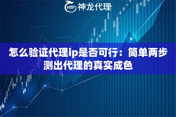 怎么验证代理ip是否可行：简单两步测出代理的真实成色