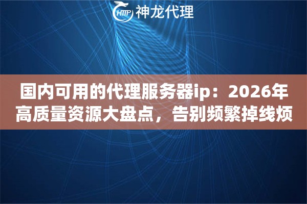 国内可用的代理服务器ip：2026年高质量资源大盘点，告别频繁掉线烦恼