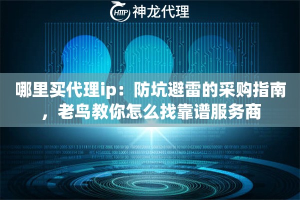 哪里买代理ip：防坑避雷的采购指南，老鸟教你怎么找靠谱服务商