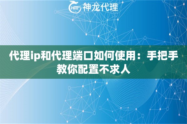 代理ip和代理端口如何使用：手把手教你配置不求人
