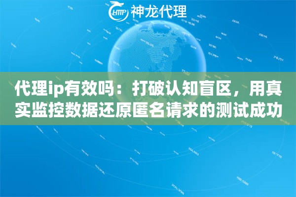 代理ip有效吗：打破认知盲区，用真实监控数据还原匿名请求的测试成功率