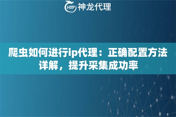 爬虫如何进行ip代理：正确配置方法详解，提升采集成功率