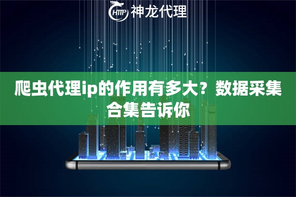 爬虫代理ip的作用有多大？数据采集合集告诉你