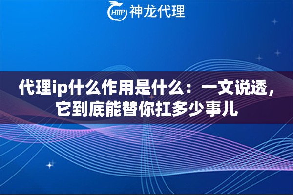 代理ip什么作用是什么:一文说透,它到底能替你扛多少事儿 代理ip什么作用是什么:一文说透,它到底能替你扛多少事儿