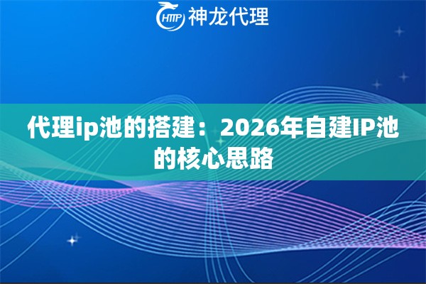 代理ip池的搭建：2026年自建IP池的核心思路