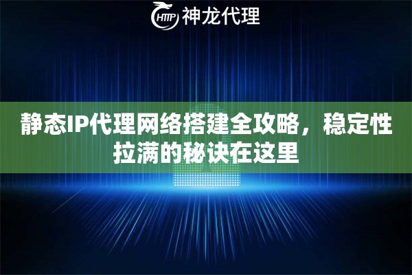 静态IP代理网络搭建全攻略,稳定性拉满的秘诀在这里 静态IP代理网络搭建全攻略,稳定性拉满的秘诀在这里