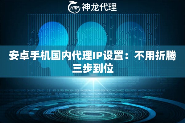 安卓手机国内代理IP设置：不用折腾三步到位