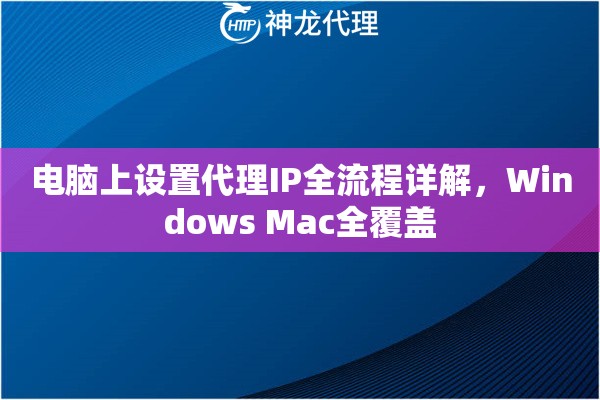 电脑上设置代理IP全流程详解，Windows Mac全覆盖