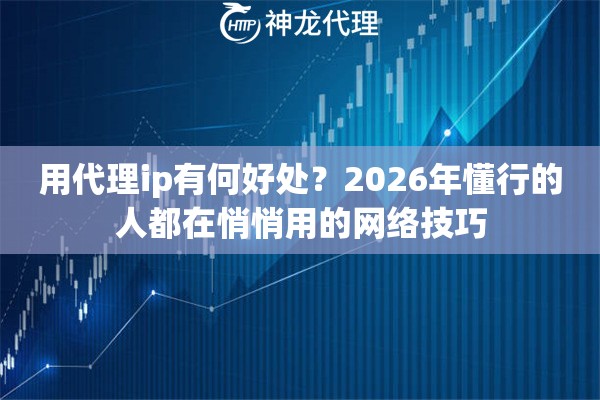用代理ip有何好处？2026年懂行的人都在悄悄用的网络技巧