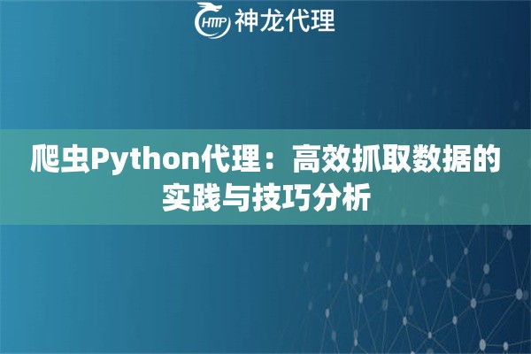 爬虫Python代理：高效抓取数据的实践与技巧分析