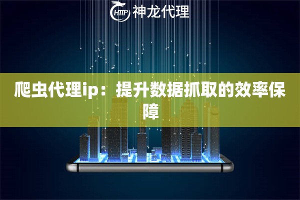 爬虫代理ip：提升数据抓取的效率保障