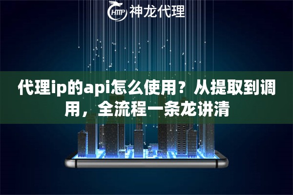 代理ip的api怎么使用？从提取到调用，全流程一条龙讲清