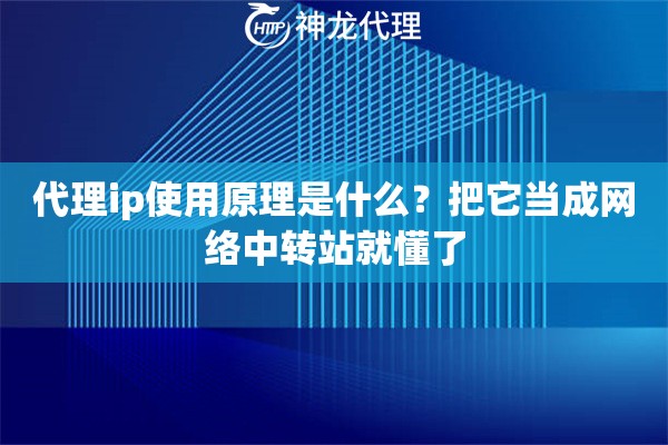 代理ip使用原理是什么？把它当成网络中转站就懂了