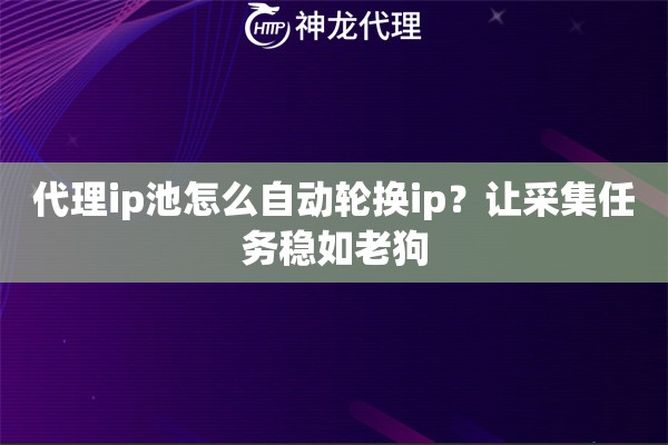 代理ip池怎么自动轮换ip？让采集任务稳如老狗