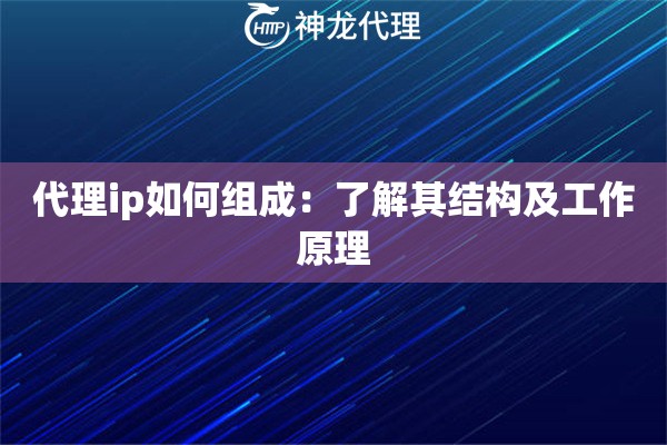 代理ip如何组成：了解其结构及工作原理