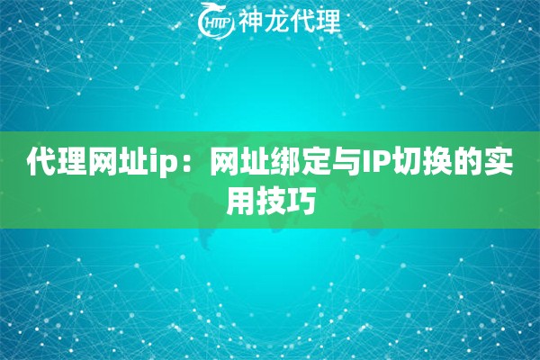 代理网址ip：网址绑定与IP切换的实用技巧