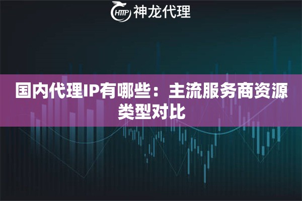 国内代理IP有哪些：主流服务商资源类型对比