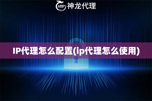 IP代理怎么配置(ip代理怎么使用)