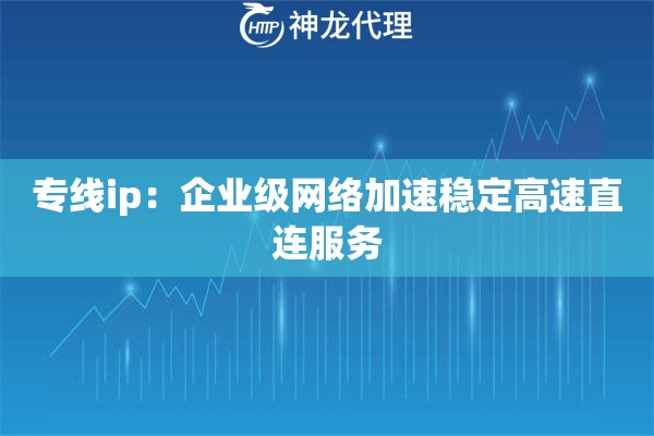 专线ip：企业级网络加速稳定高速直连服务