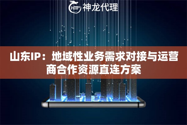 山东IP：地域性业务需求对接与运营商合作资源直连方案