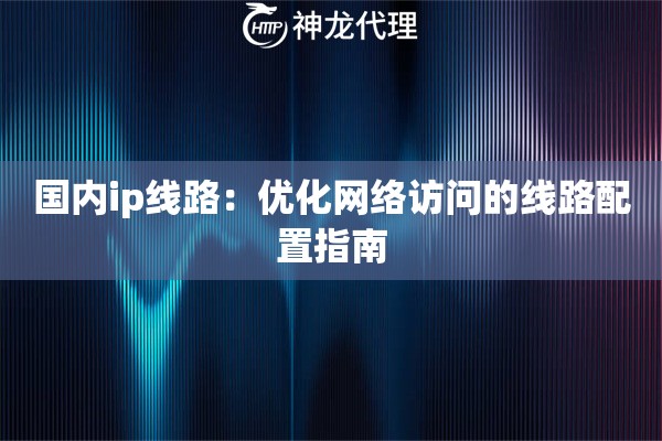 国内ip线路：优化网络访问的线路配置指南