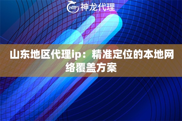 山东地区代理ip：精准定位的本地网络覆盖方案