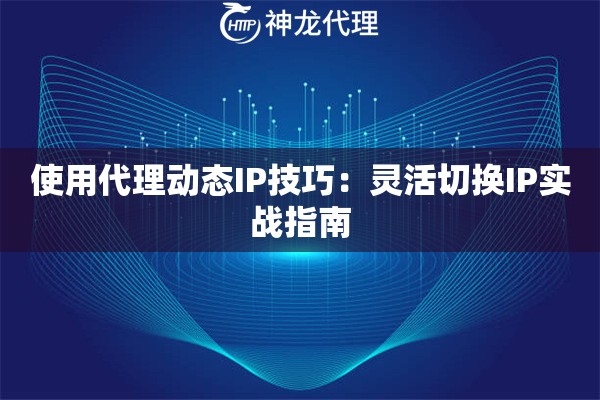 使用代理动态IP技巧：灵活切换IP实战指南
