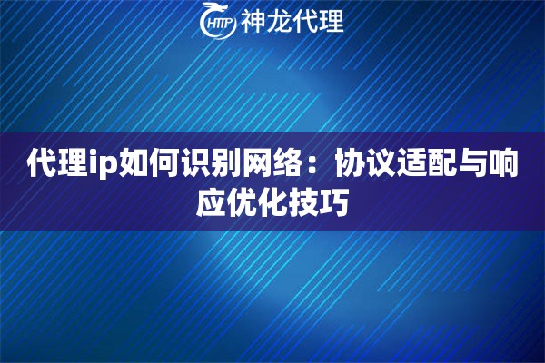 代理ip如何识别网络：协议适配与响应优化技巧
