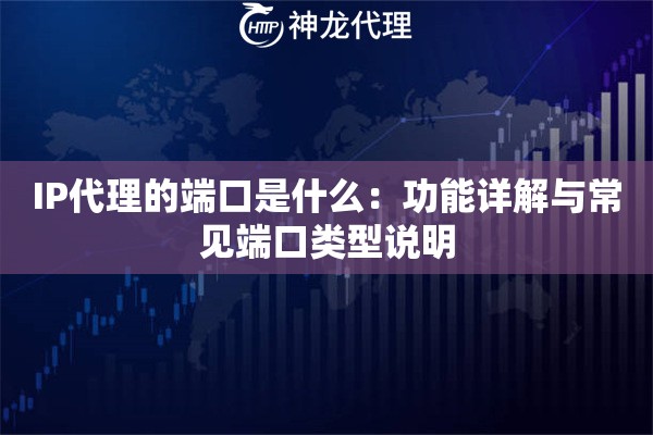 IP代理的端口是什么：功能详解与常见端口类型说明