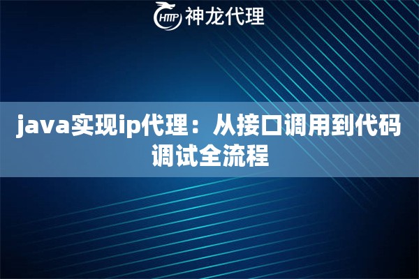 java实现ip代理：从接口调用到代码调试全流程