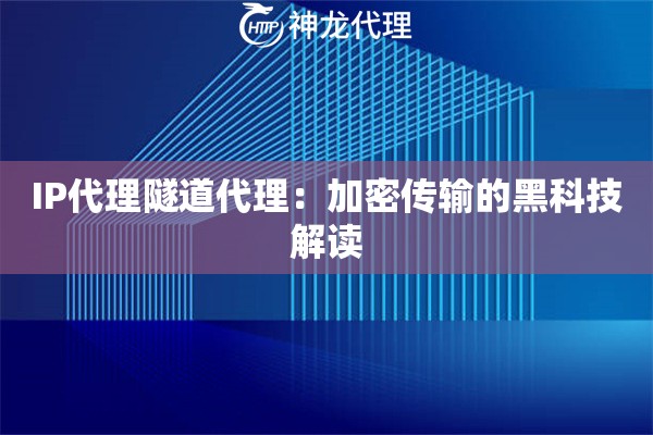 IP代理隧道代理：加密传输的黑科技解读