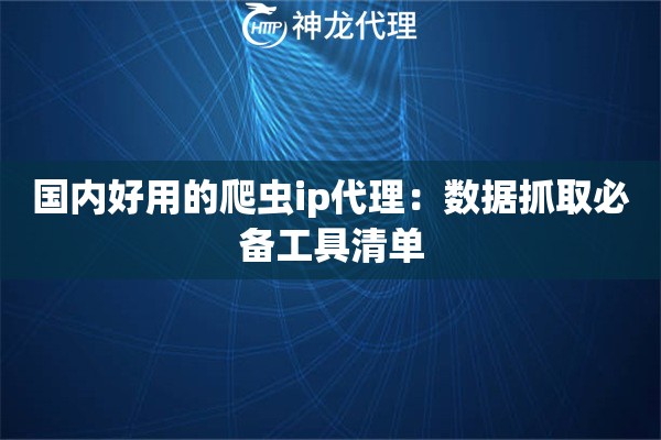 国内好用的爬虫ip代理：数据抓取必备工具清单