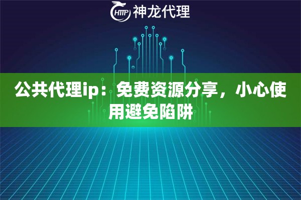 公共代理ip：免费资源分享，小心使用避免陷阱