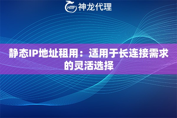 静态IP地址租用:适用于长连接需求的灵活选择 静态IP地址租用:适用于长连接需求的灵活选择