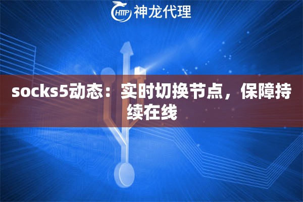 socks5动态：实时切换节点，保障持续在线