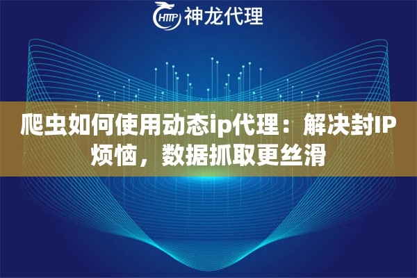 爬虫如何使用动态ip代理:解决封IP烦恼,数据抓取更丝滑 爬虫如何使用动态ip代理:解决封IP烦恼,数据抓取更丝滑