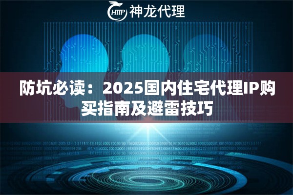 防坑必读：2025国内住宅代理IP购买指南及避雷技巧