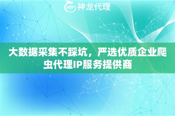 大数据采集不踩坑，严选优质企业爬虫代理IP服务提供商