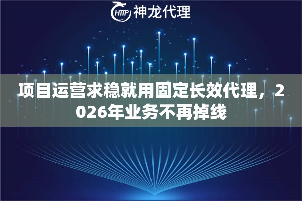 项目运营求稳就用固定长效代理，2026年业务不再掉线
