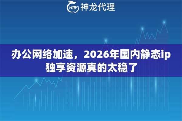 办公网络加速，2026年国内静态ip独享资源真的太稳了