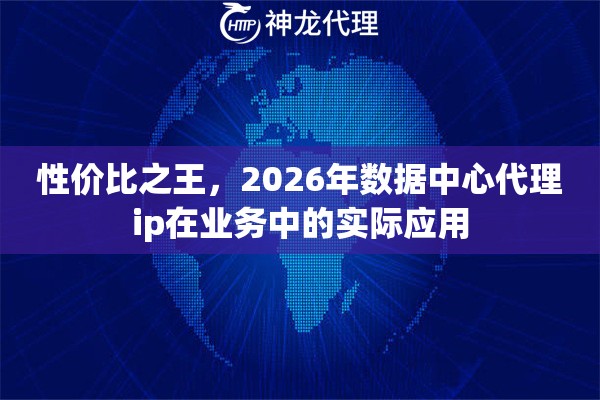 性价比之王，2026年数据中心代理ip在业务中的实际应用