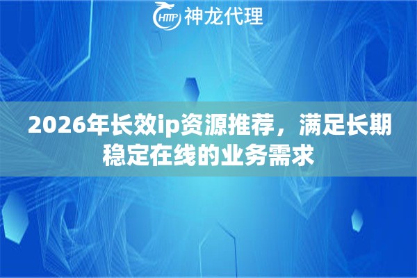 2026年长效ip资源推荐，满足长期稳定在线的业务需求