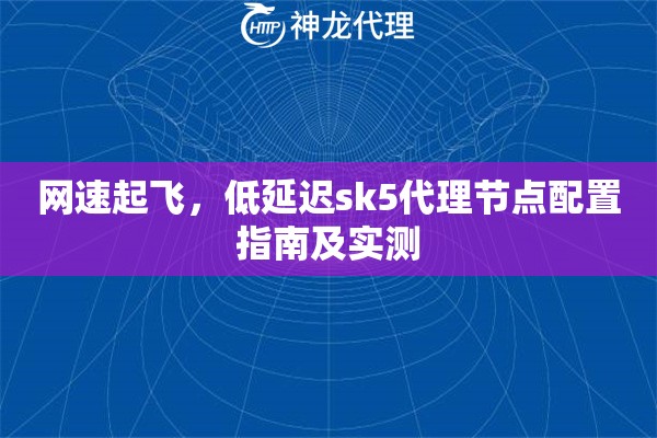 网速起飞，低延迟sk5代理节点配置指南及实测