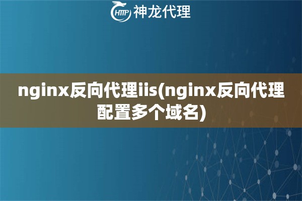 nginx反向代理iis(nginx反向代理配置多个域名)