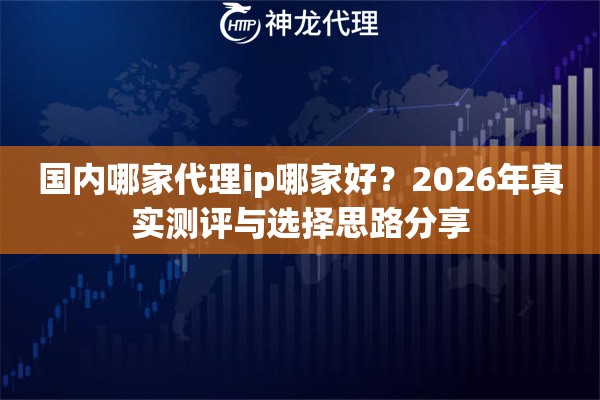 国内哪家代理ip哪家好？2026年真实测评与选择思路分享