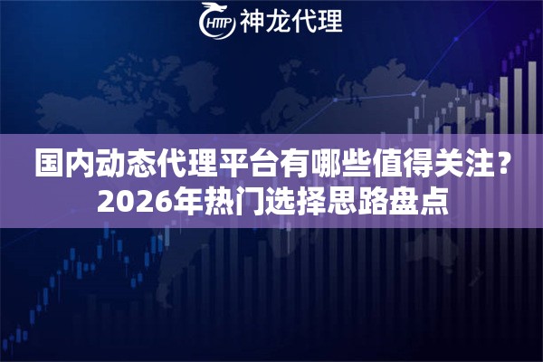 国内动态代理平台有哪些值得关注？2026年热门选择思路盘点