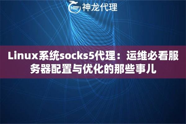 Linux系统socks5代理:运维必看服务器配置与优化的那些事儿 Linux系统socks5代理:运维必看服务器配置与优化的那些事儿