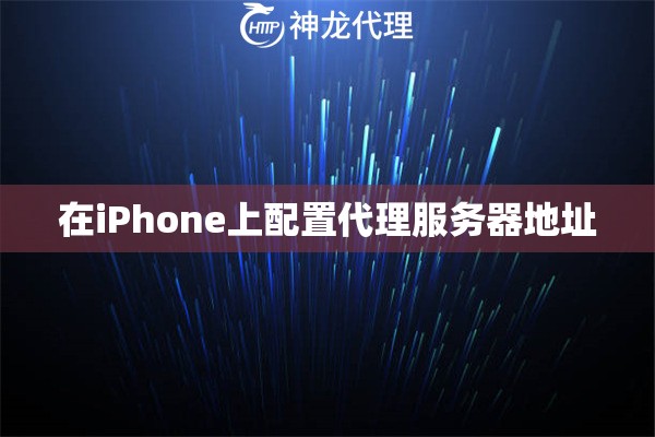 在iPhone上配置代理服务器地址