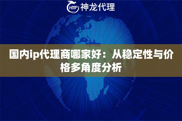 国内ip代理商哪家好：从稳定性与价格多角度分析