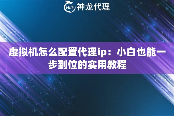 虚拟机怎么配置代理ip：小白也能一步到位的实用教程